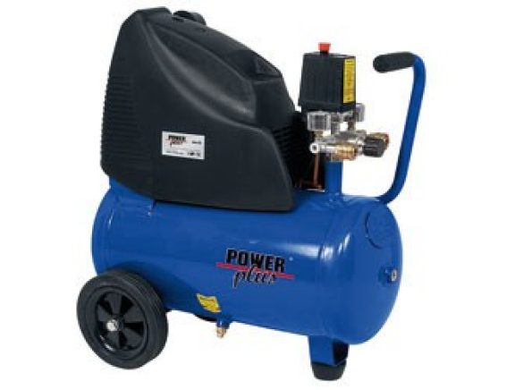 Olievrije compressor met druktank
