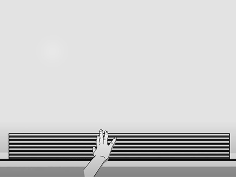 Pose des profilés verticaux de la cloison