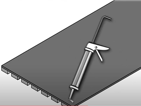 Installer les profilés horizontaux de la cloison