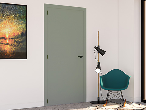 Portes intérieures modernes de couleur verte