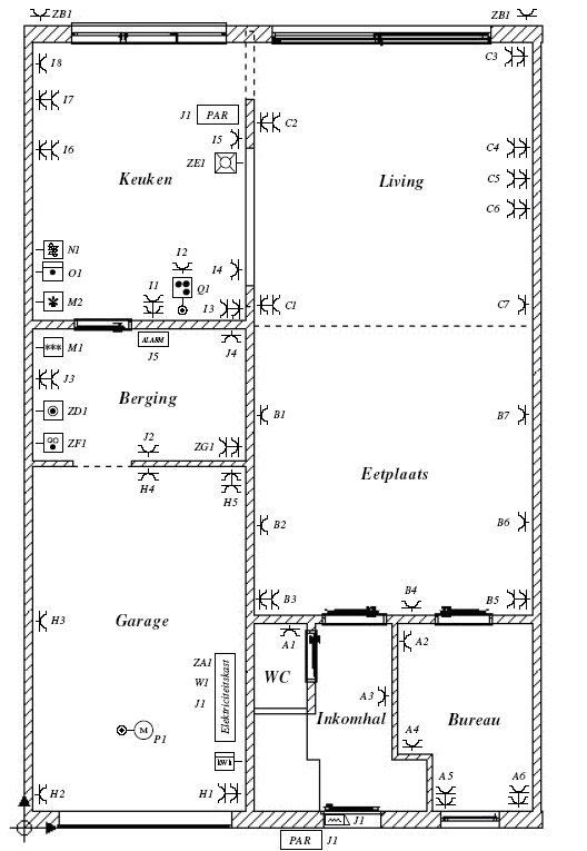 Emplacement de la prise de courant sur le plan