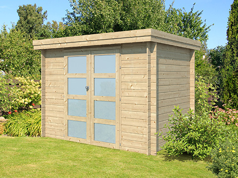 Moderne houten tuinhuis