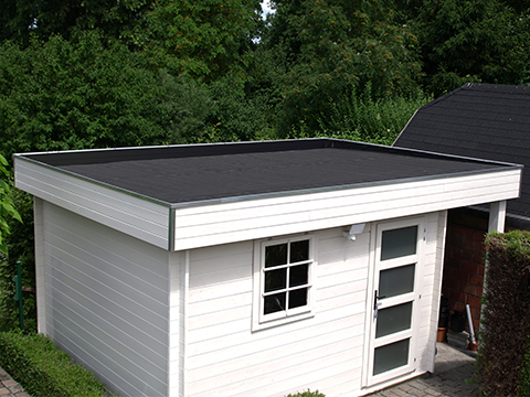Tuinhuis met EPDM dakbedekking