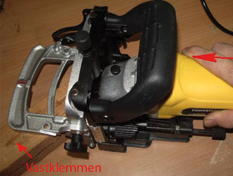 Werkstuk vastklemmen